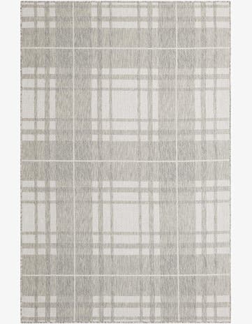 5' 3 x 8' Easy-Clean Checkered Indoor / Outdoor Rug