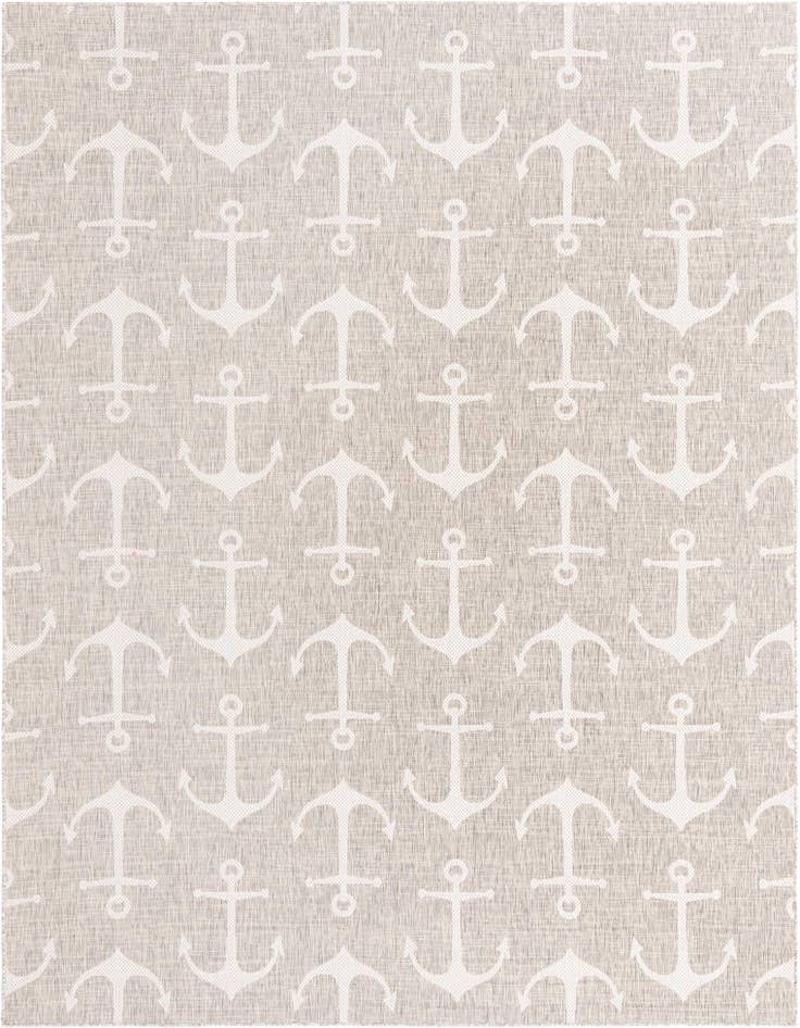 Detail image of 9' x 12' Easy-Clean Coastal Indoor / Outdoor Rug