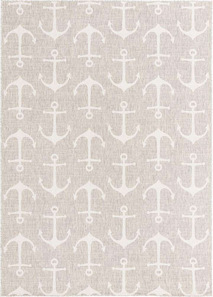 7' 10 x 11' Easy-Clean Coastal Indoor / Outdoor Rug
