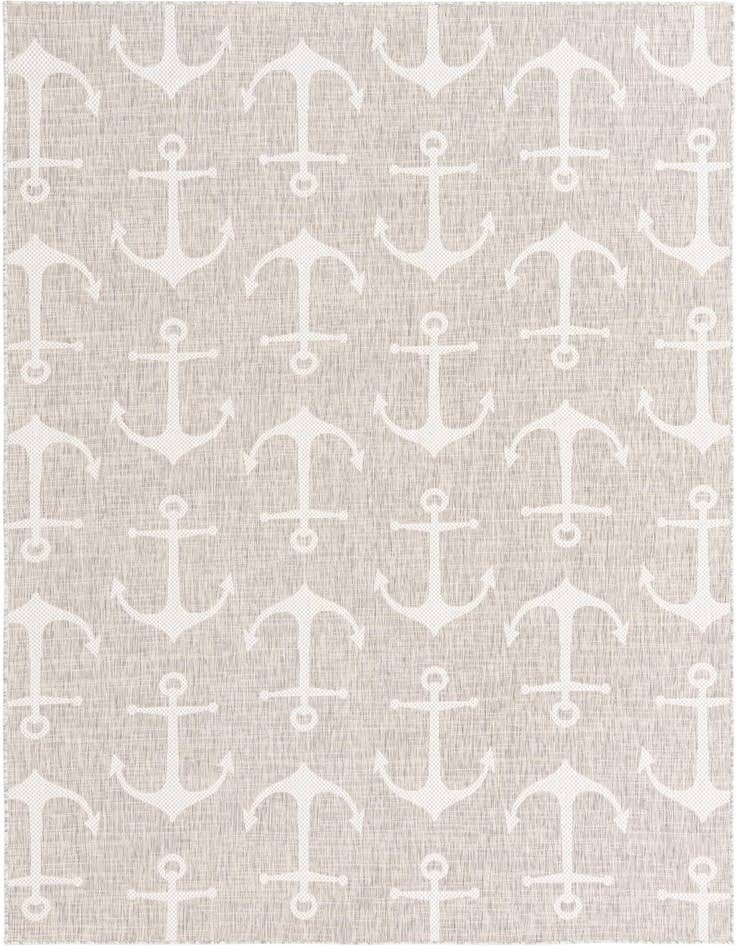 Detail image of 7' x 10' Easy-Clean Coastal Indoor / Outdoor Rug