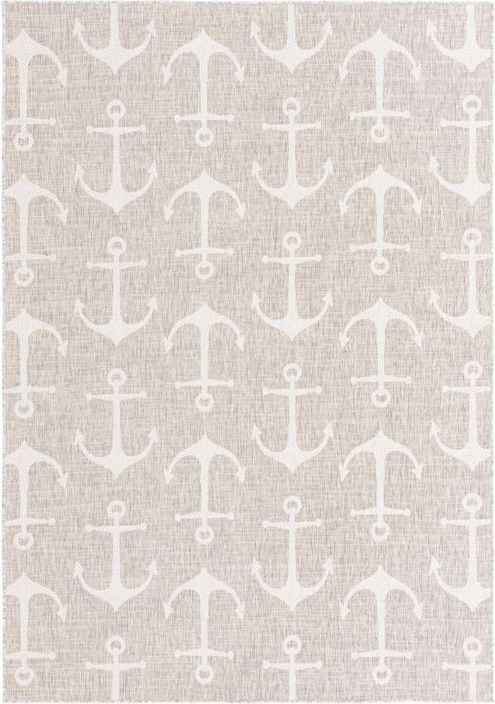 7' x 10' Easy-Clean Coastal Indoor / Outdoor Rug