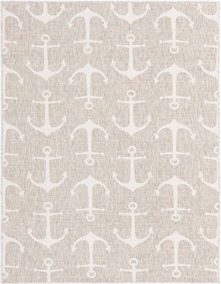 Detail image of 6' x 9' Easy-Clean Coastal Indoor / Outdoor Rug