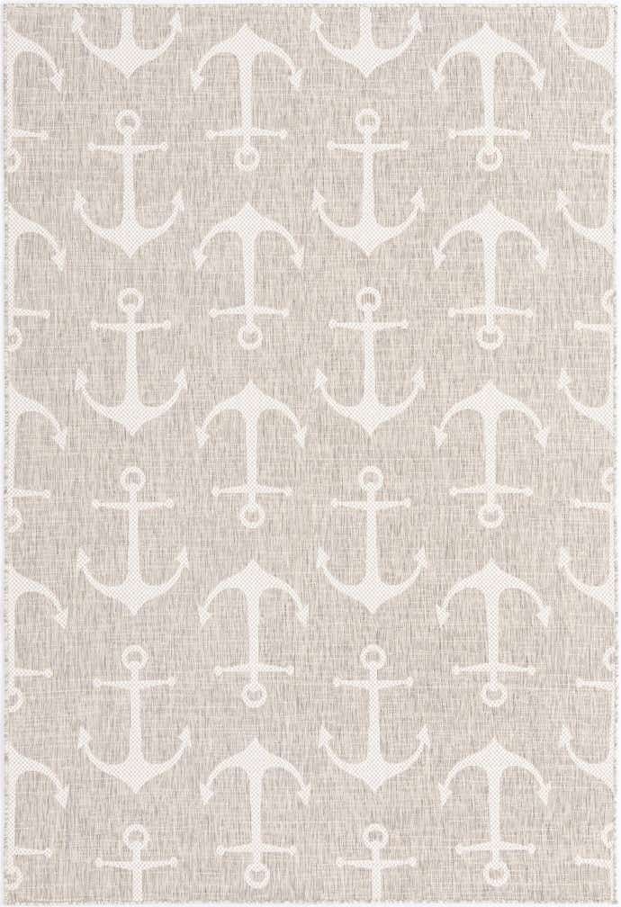 6' x 9' Easy-Clean Coastal Indoor / Outdoor Rug