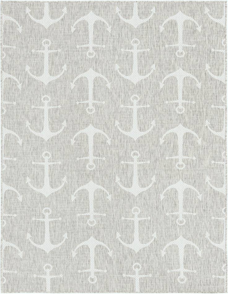 Detail image of 5' 3 x 8' Easy-Clean Coastal Indoor / Outdoor Rug