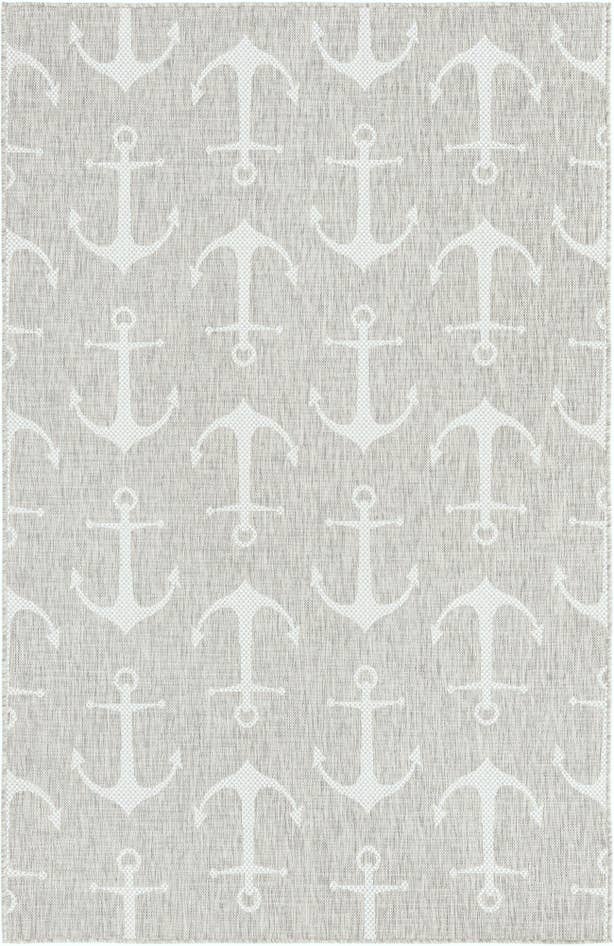 Detail image of 5' 3 x 8' Easy-Clean Coastal Indoor / Outdoor Rug