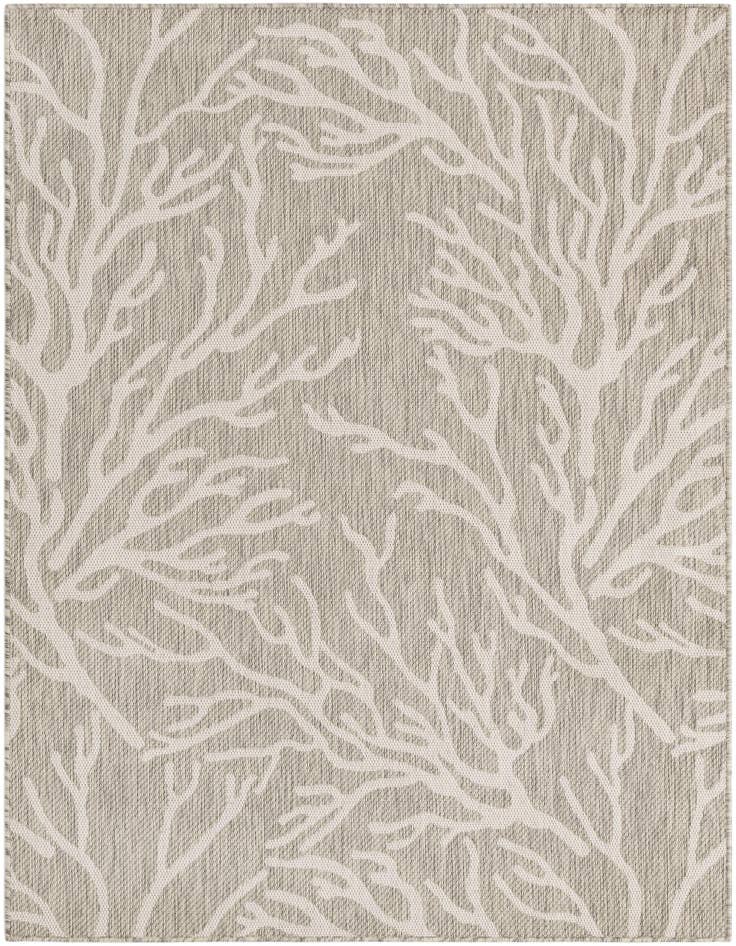 Detail image of 5' 3 x 7' Easy-Clean Coastal Indoor / Outdoor Rug