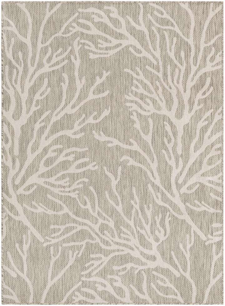 5' 3 x 7' Easy-Clean Coastal Indoor / Outdoor Rug