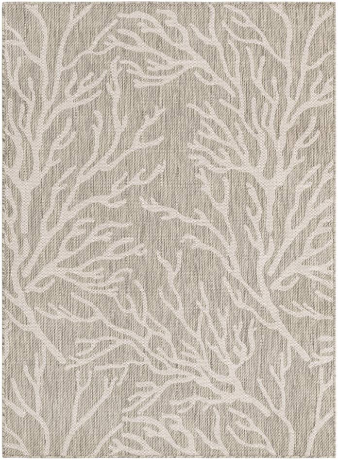 Detail image of 5' 3 x 7' Easy-Clean Coastal Indoor / Outdoor Rug