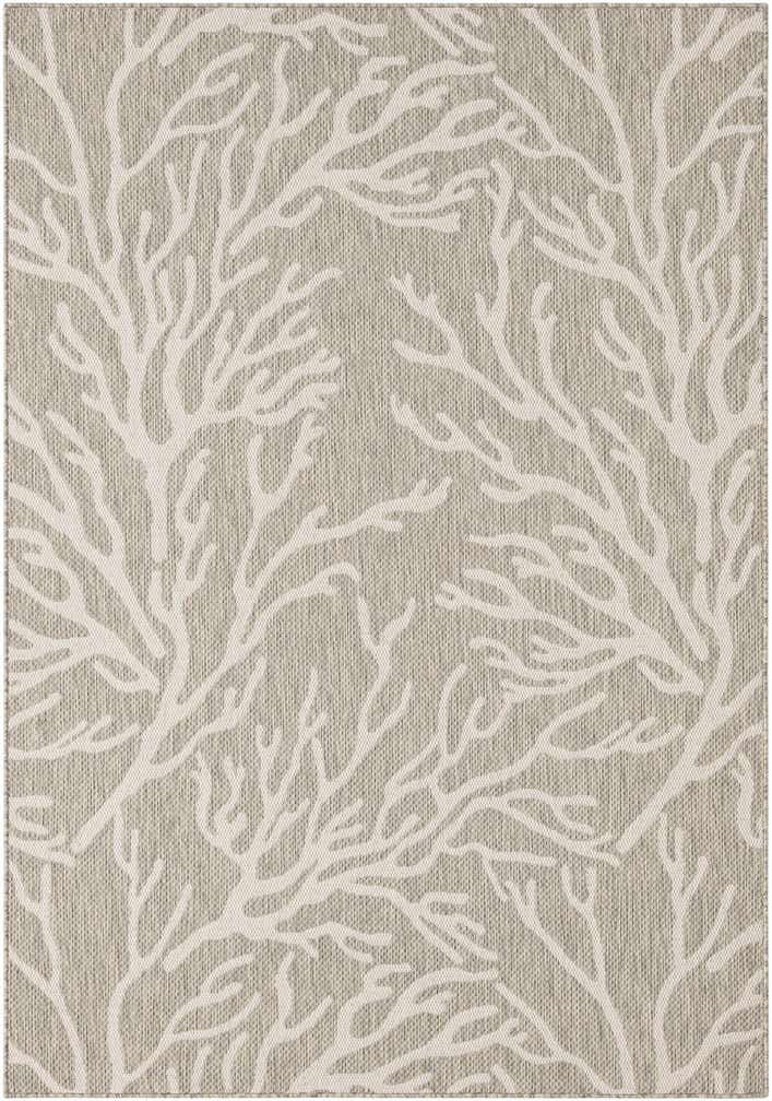 5' 3 x 8' Easy-Clean Coastal Indoor / Outdoor Rug