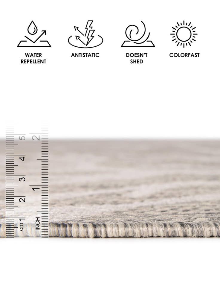 Detail image of 9' x 12' Easy-Clean Coastal Indoor / Outdoor Rug