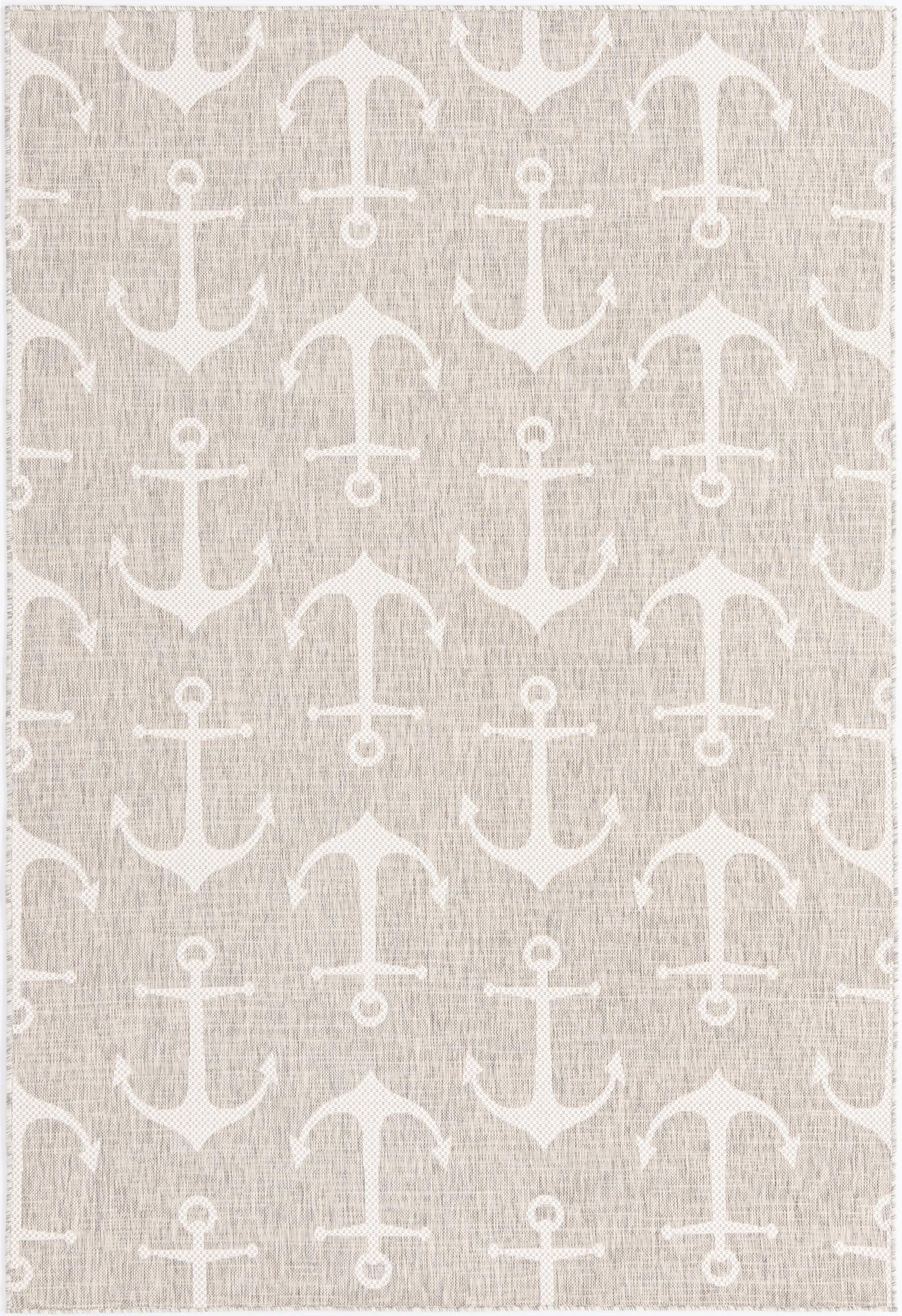 6' x 9'  Washable Coastal Indoor / Outdoor Rug