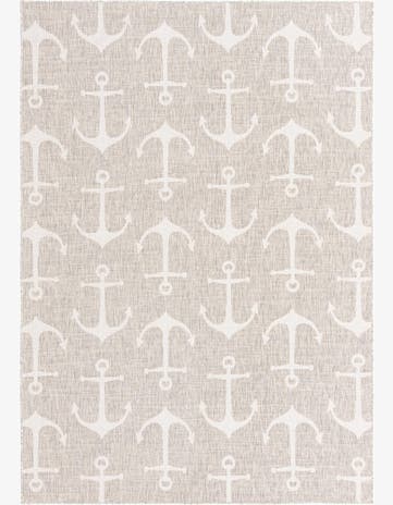 7' x 10' Easy-Clean Coastal Indoor / Outdoor Rug
