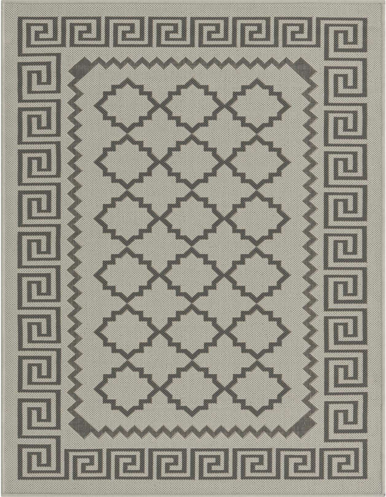 3' 3 x 5' Easy-Clean Lattice Indoor / Outdoor Rug