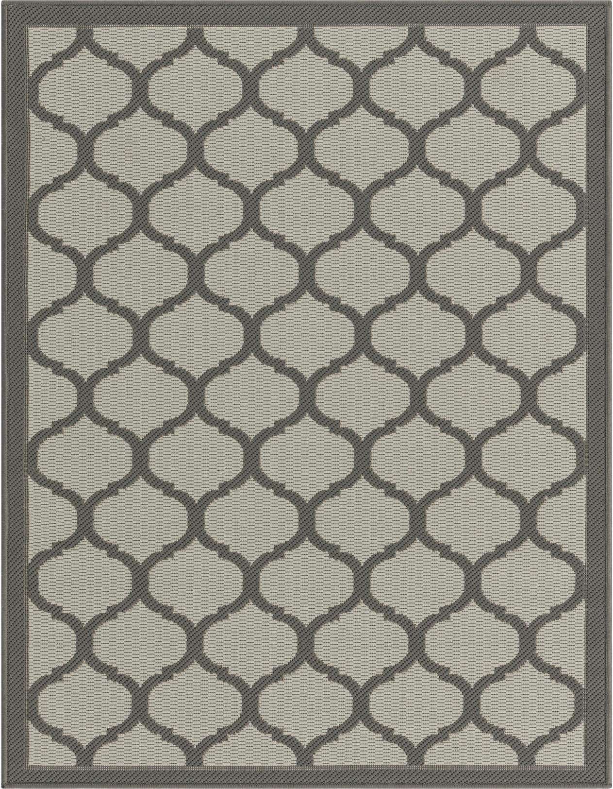 3' 3 x 5' Easy-Clean Lattice Indoor / Outdoor Rug