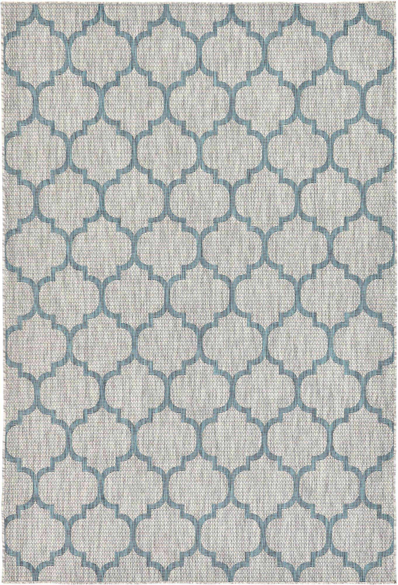6' x 9' Easy-Clean Lattice Indoor / Outdoor Rug