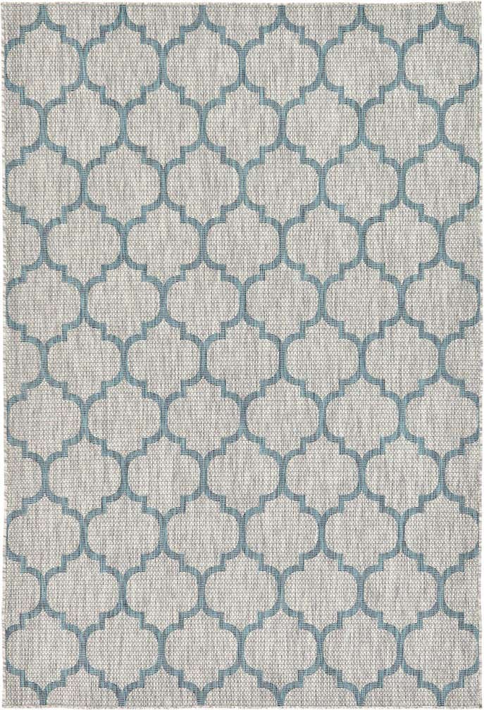 6' x 9' Easy-Clean Lattice Indoor / Outdoor Rug