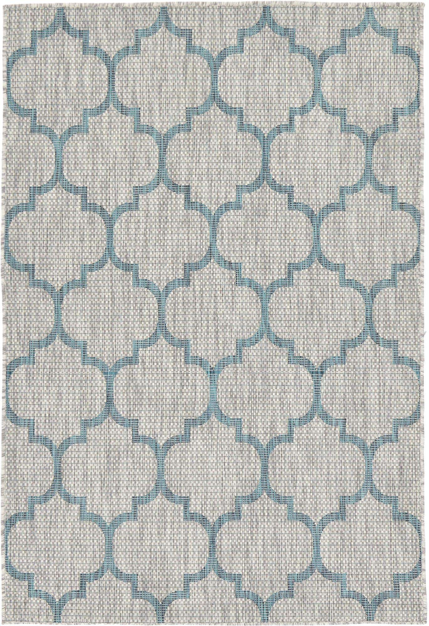 4' x 6' Easy-Clean Lattice Indoor / Outdoor Rug