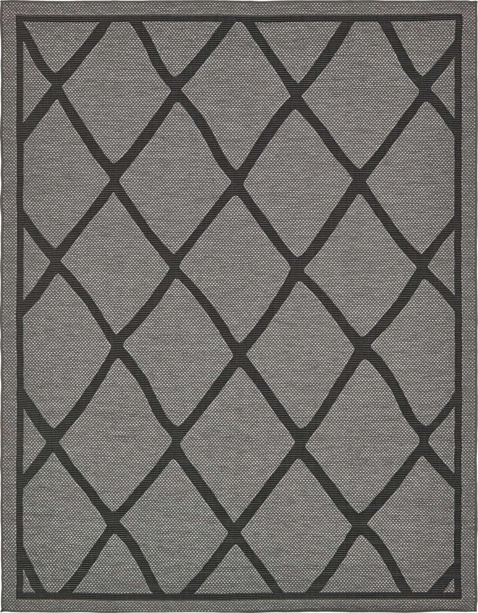 9' x 12' Easy-Clean Lattice Indoor / Outdoor Rug
