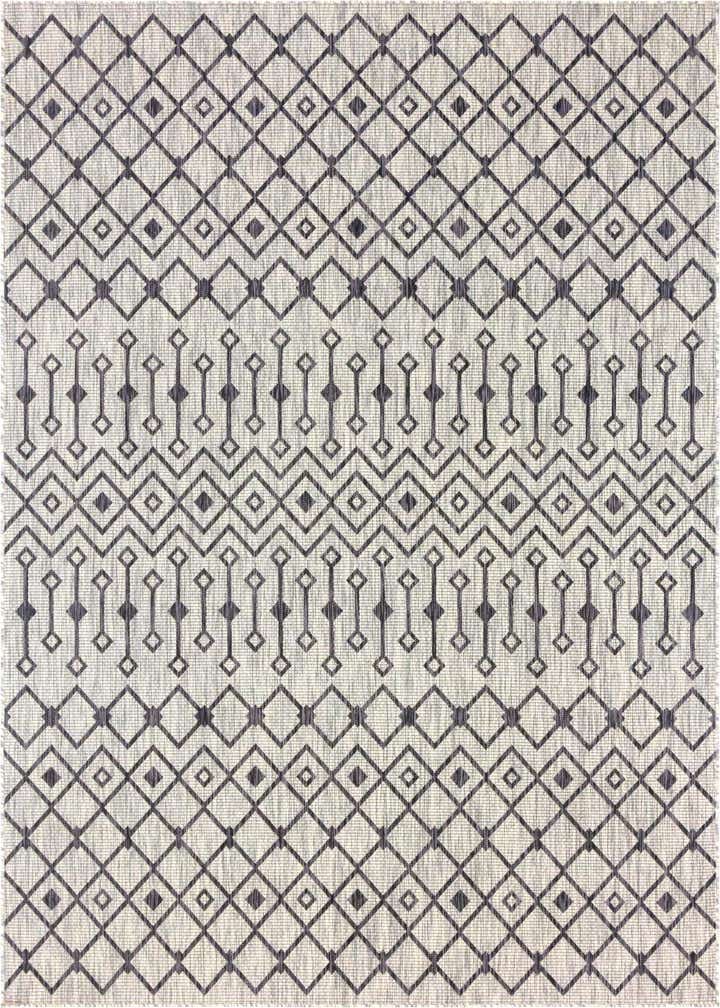 7' 10 x 11' Easy-Clean Lattice Indoor / Outdoor Rug