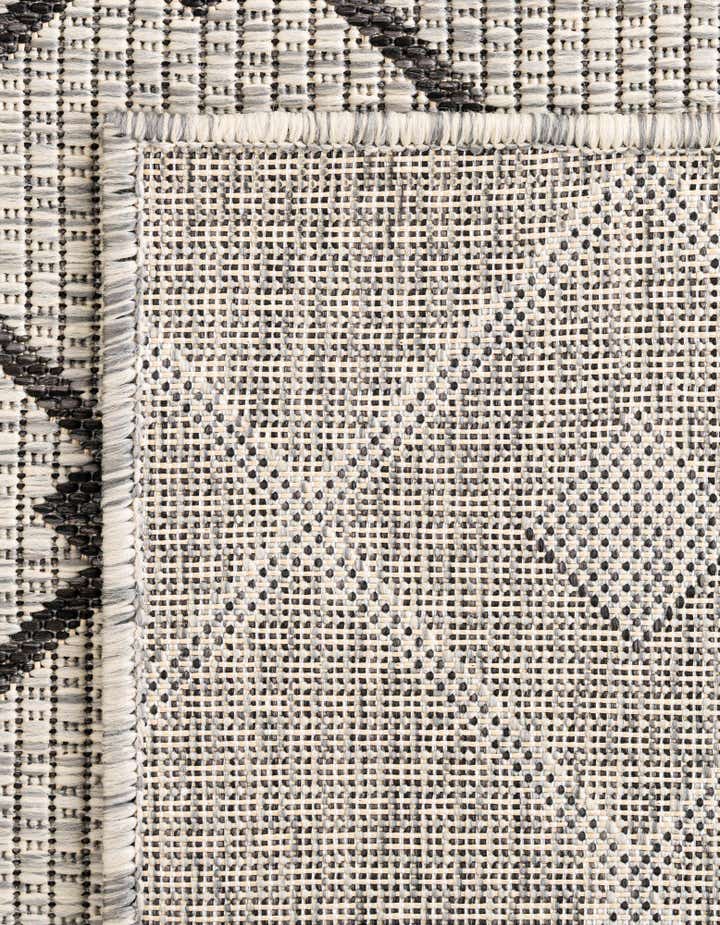 Custom Gray Easy-Clean Lattice Indoor / Outdoor Rug