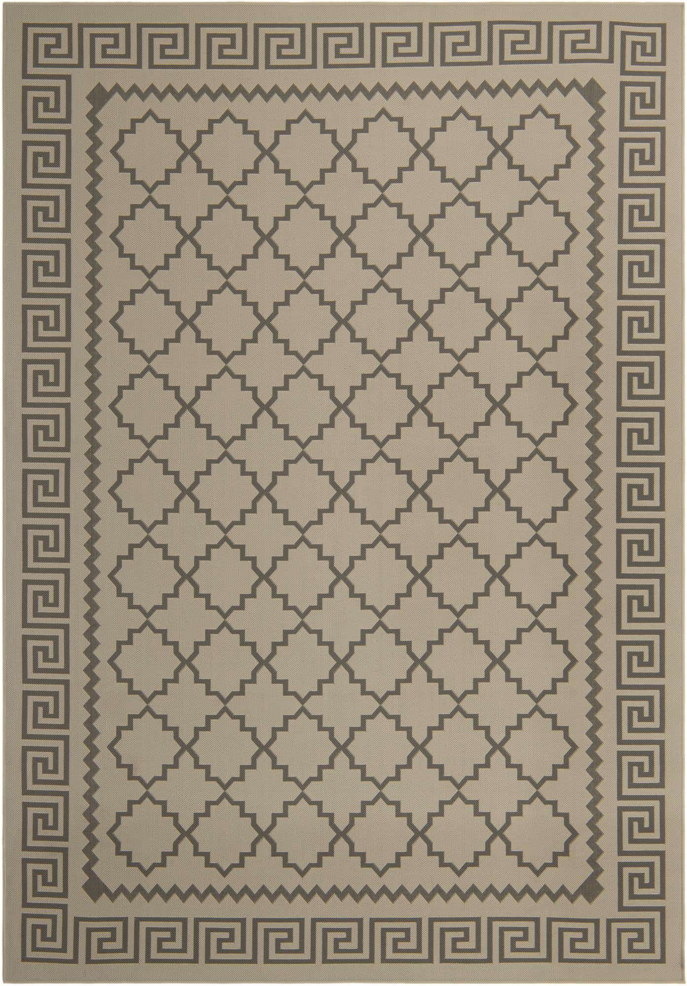 8' x 11' 4 Easy-Clean Lattice Indoor / Outdoor Rug