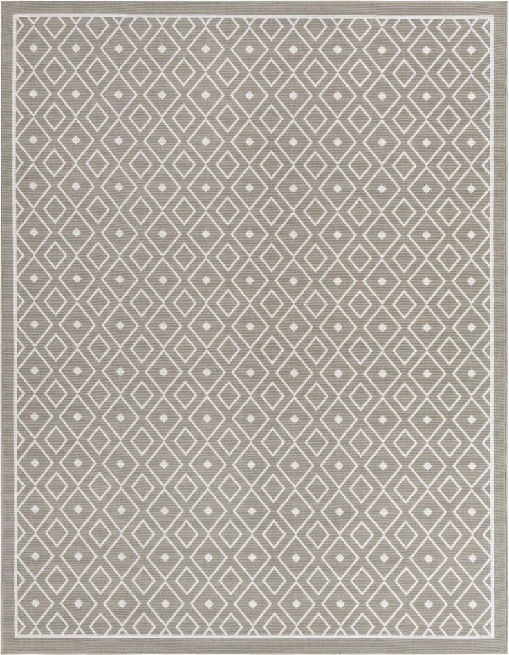 Detail image of 7' 10 x 10' Easy-Clean Lattice Indoor / Outdoor Rug