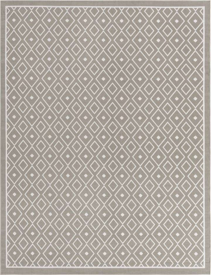 7' 10 x 10' Easy-Clean Lattice Indoor / Outdoor Rug