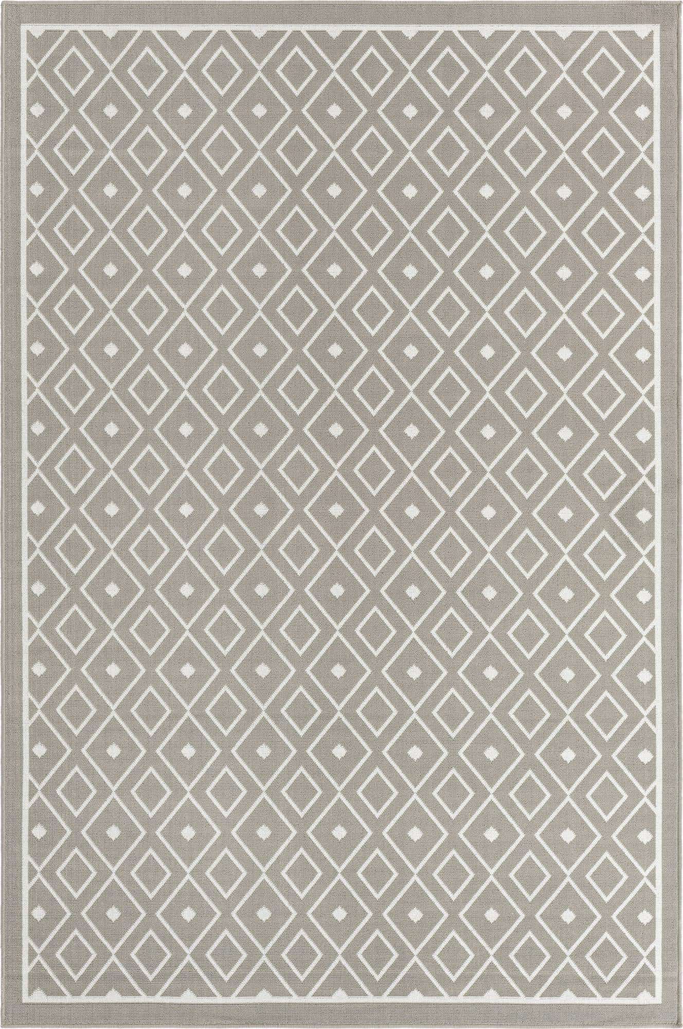 6' x 9' Easy-Clean Lattice Indoor / Outdoor Rug