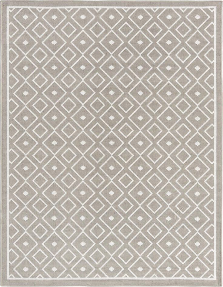 Detail image of 5' 3 x 8' Easy-Clean Lattice Indoor / Outdoor Rug