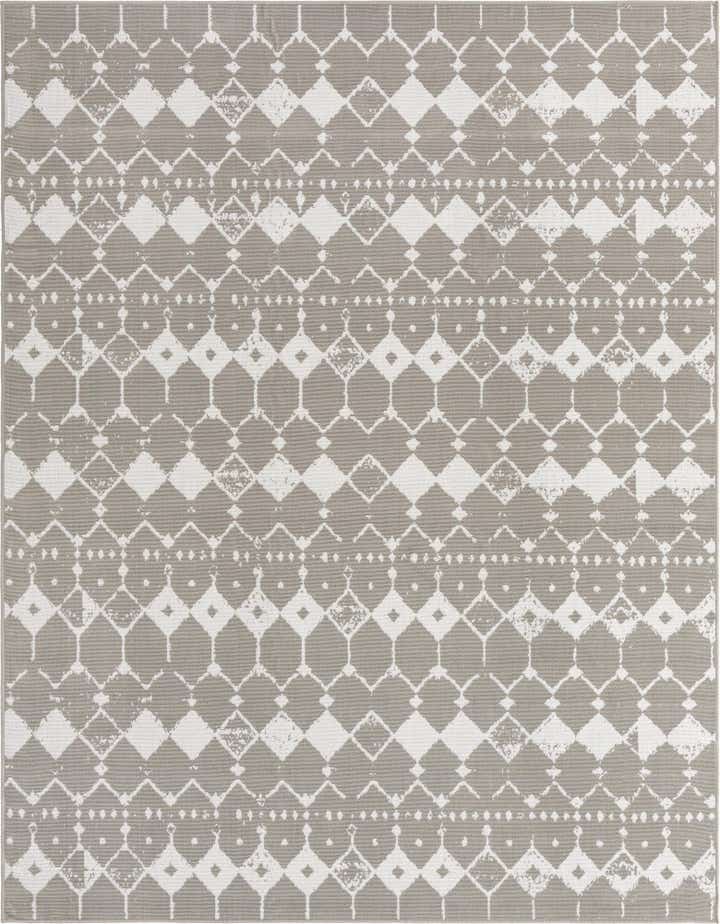 7' 10 x 10' Easy-Clean Lattice Indoor / Outdoor Rug