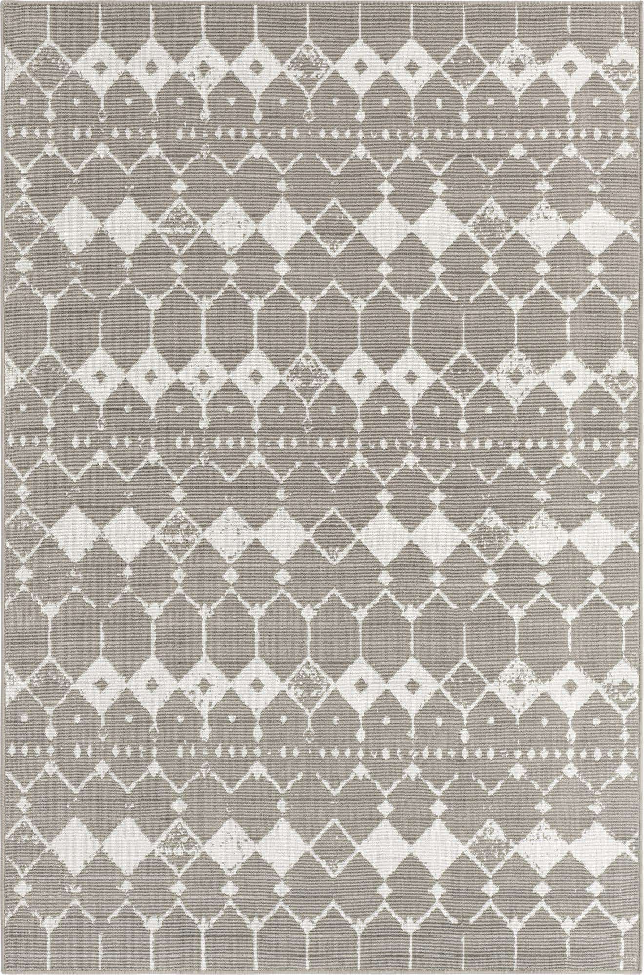 6' x 9' Easy-Clean Lattice Indoor / Outdoor Rug