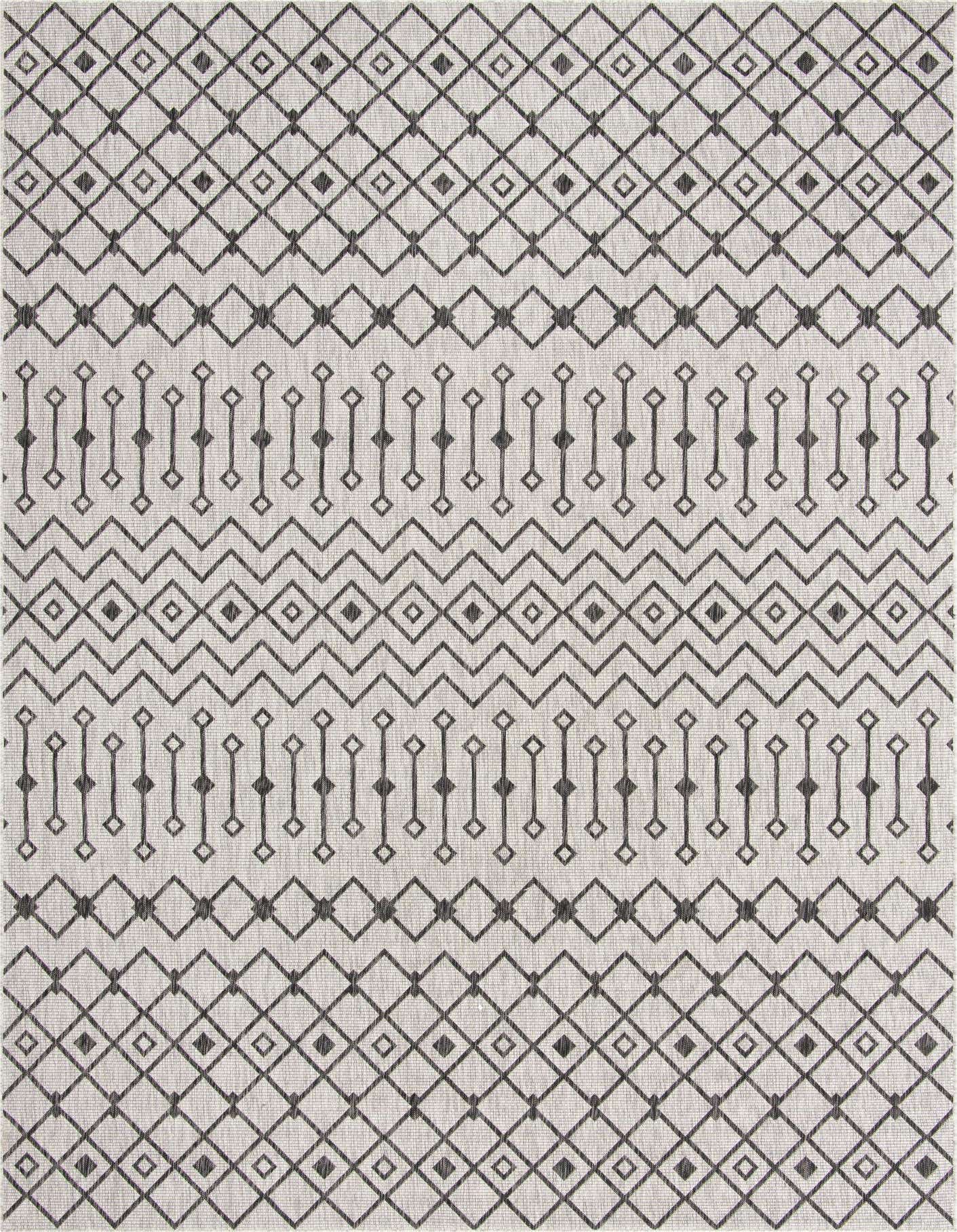 10' x 14' Easy-Clean Lattice Indoor / Outdoor Rug