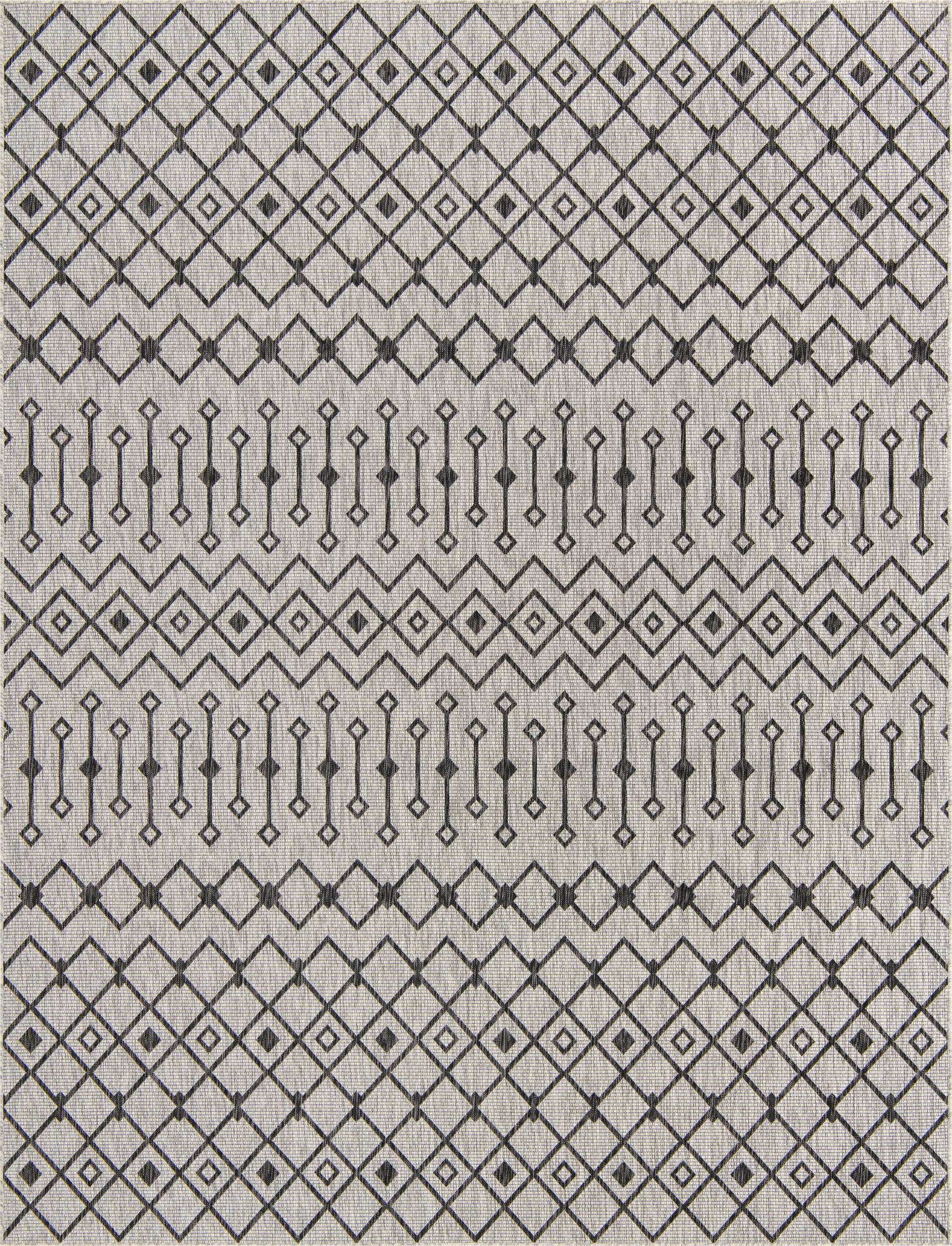 10' x 13' Easy-Clean Lattice Indoor / Outdoor Rug