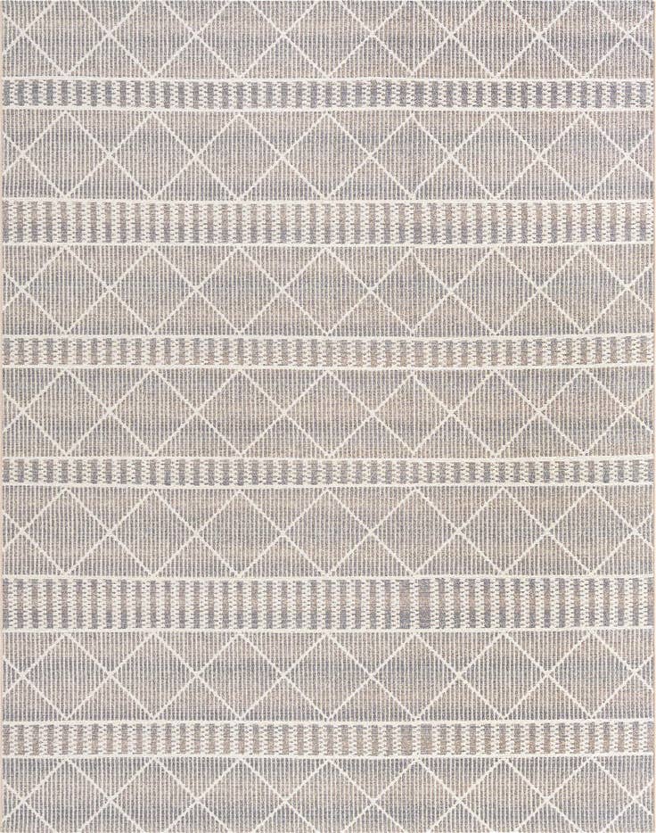 Detail image of 7' 10 x 10' Easy-Clean Lattice Indoor / Outdoor Rug