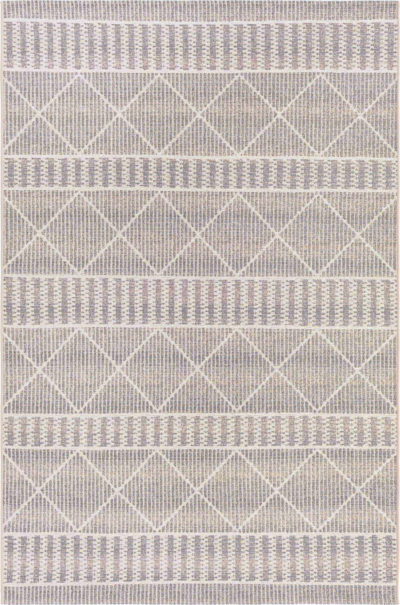 5' 3 x 8' Easy-Clean Lattice Indoor / Outdoor Rug