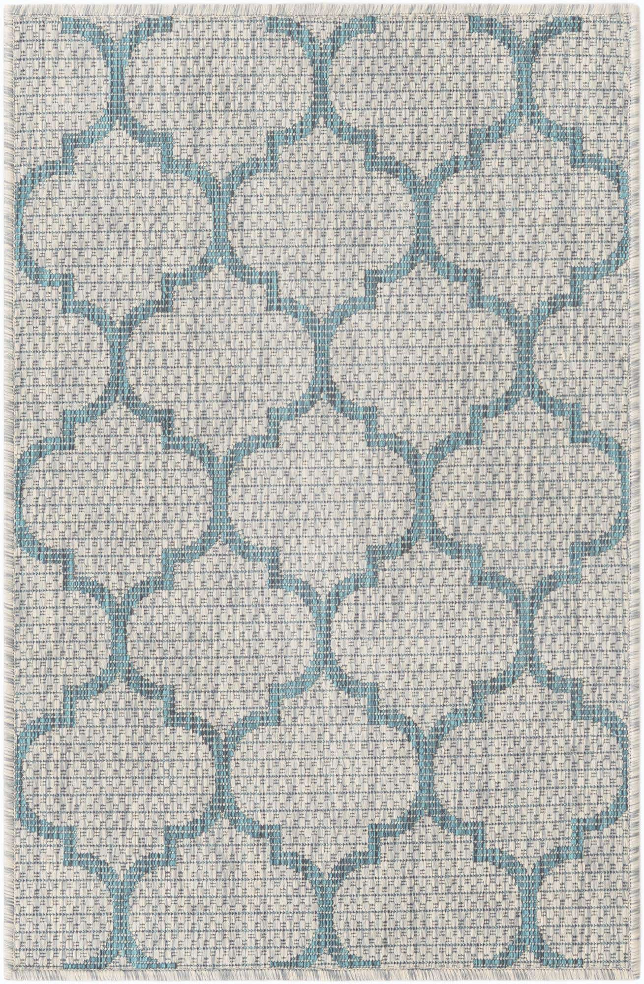 2' x 3' 1 Easy-Clean Lattice Indoor / Outdoor Rug