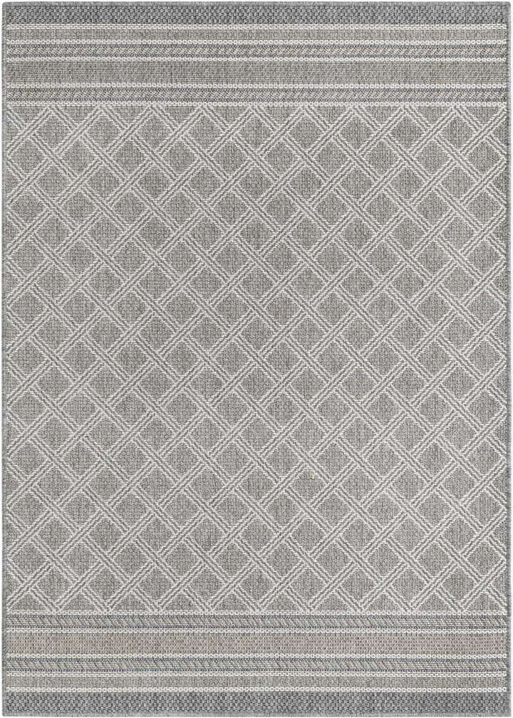 4' 1 x 6' 1 Easy-Clean Lattice Indoor / Outdoor Rug