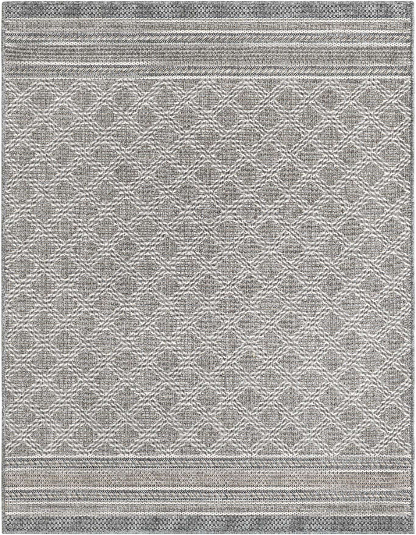 4' 1 x 6' 1 Easy-Clean Lattice Indoor / Outdoor Rug