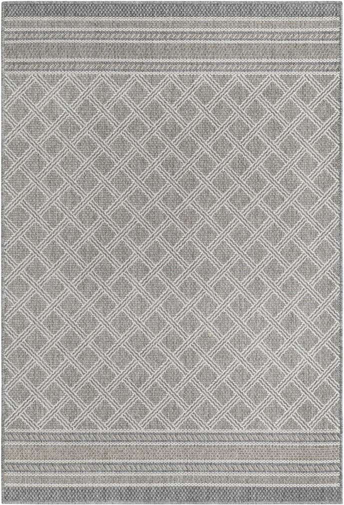 4' 1 x 6' 1 Easy-Clean Lattice Indoor / Outdoor Rug