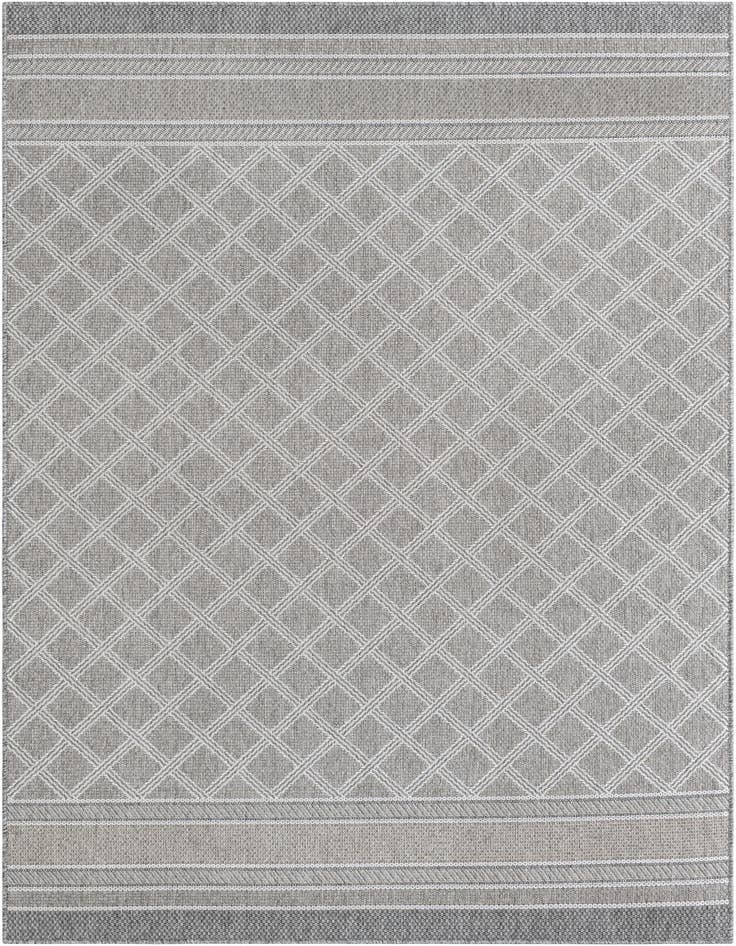 Detail image of 6' 1 x 9' Easy-Clean Lattice Indoor / Outdoor Rug