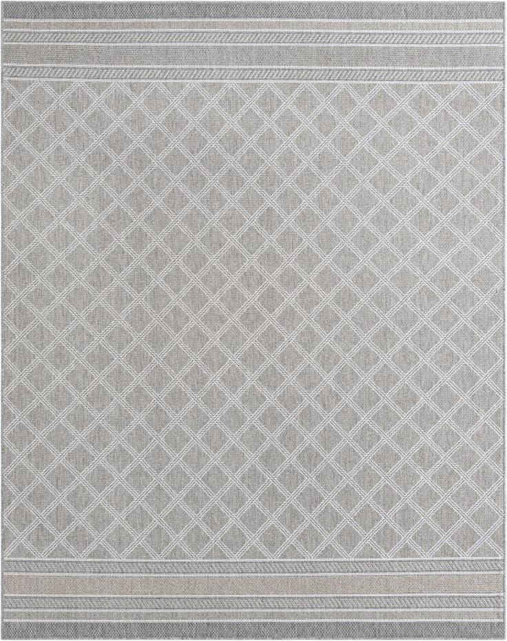Detail image of 7' 10 x 10' Easy-Clean Lattice Indoor / Outdoor Rug