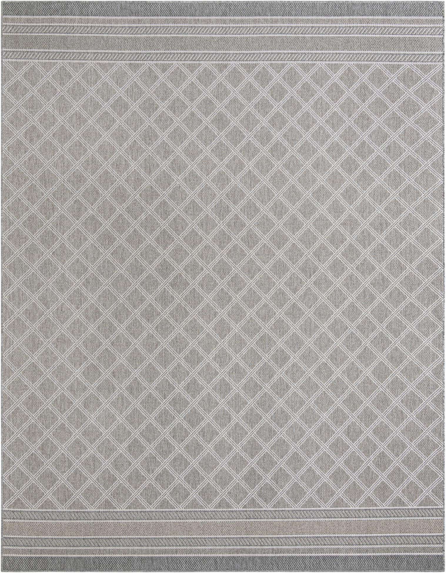 9' x 12' Easy-Clean Lattice Indoor / Outdoor Rug
