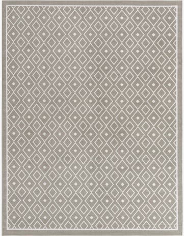 7' 10 x 10' Easy-Clean Lattice Indoor / Outdoor Rug