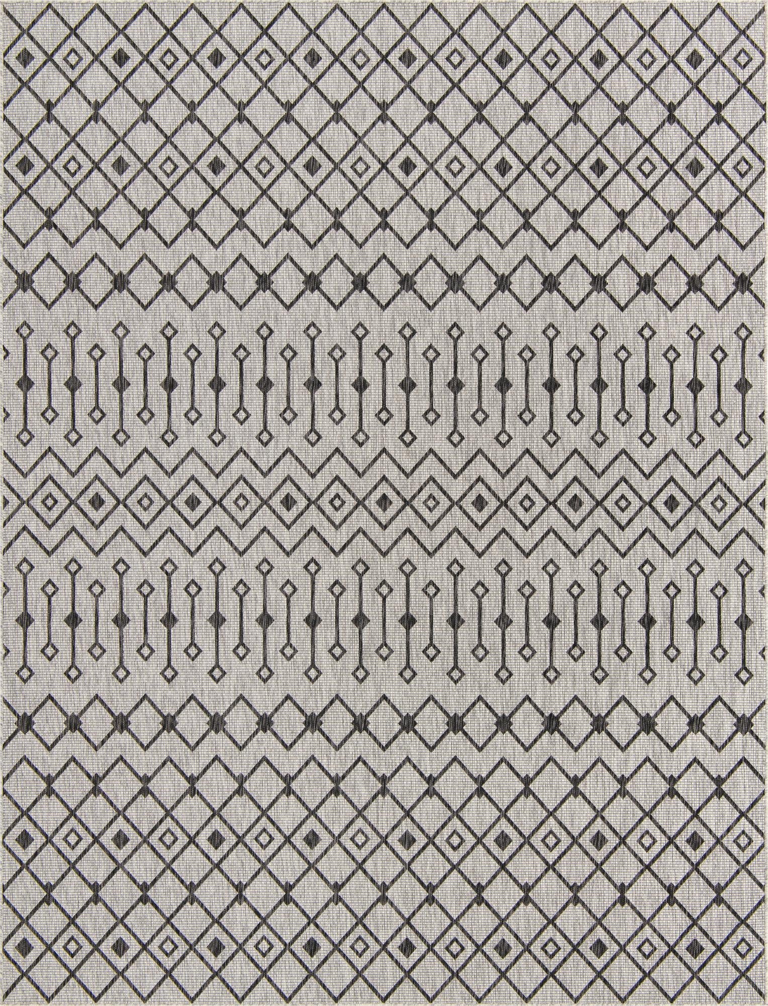 10' x 13' Washable Lattice Indoor / Outdoor Rug