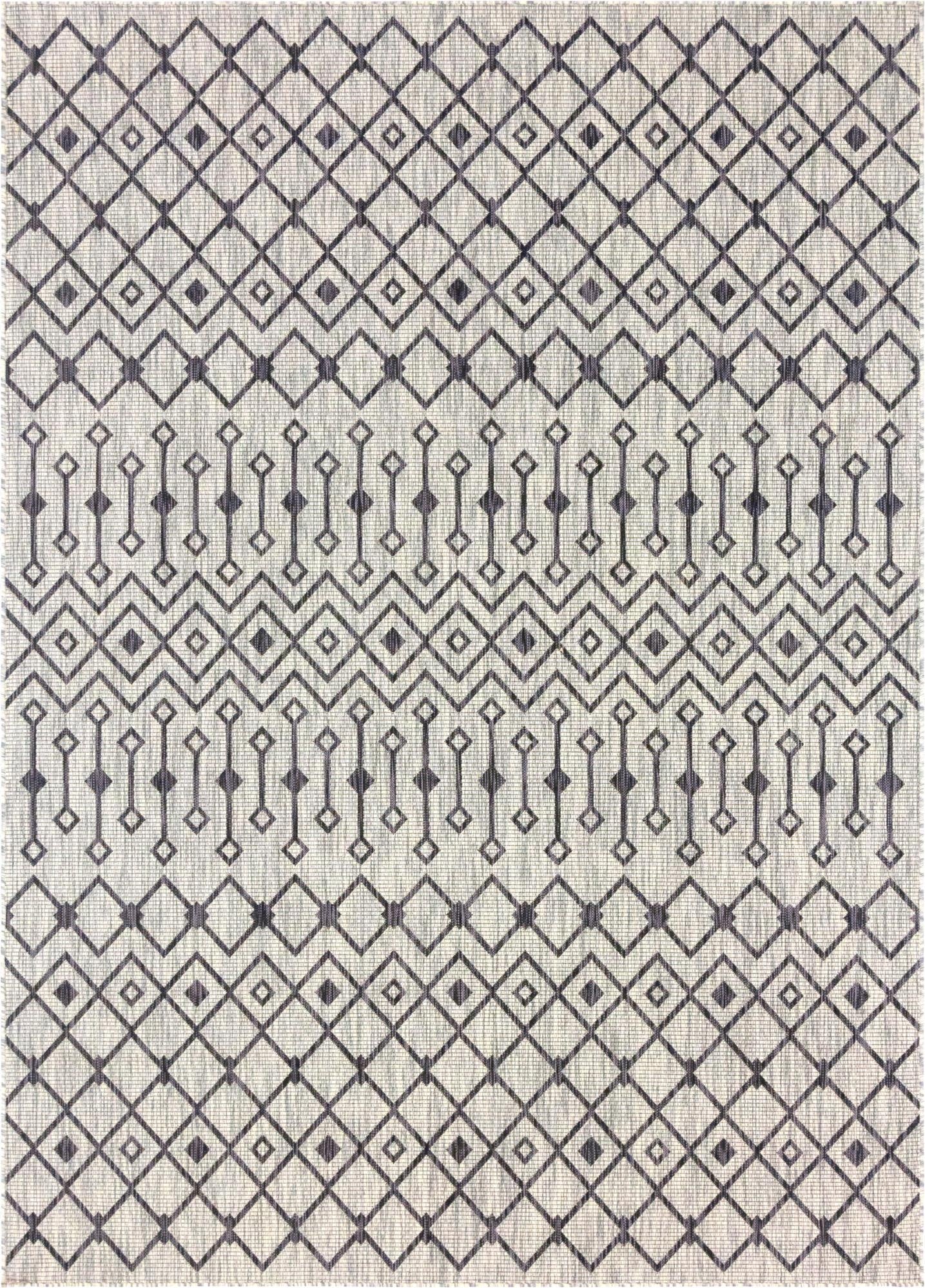 7' 10 x 11' Washable Lattice Indoor / Outdoor Rug