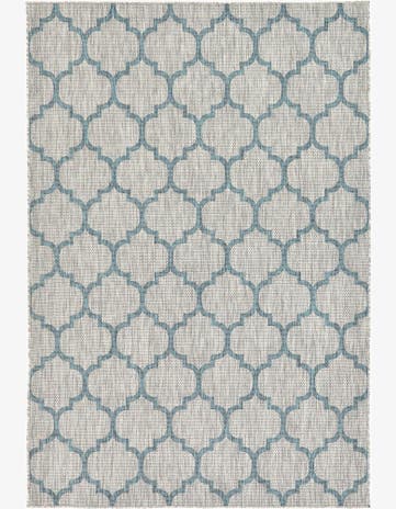6' x 9' Easy-Clean Lattice Indoor / Outdoor Rug