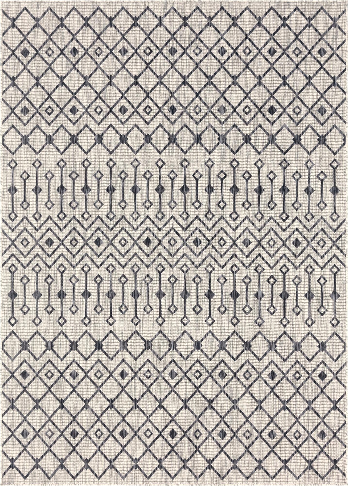 9' x 12' Washable Lattice Indoor / Outdoor Rug