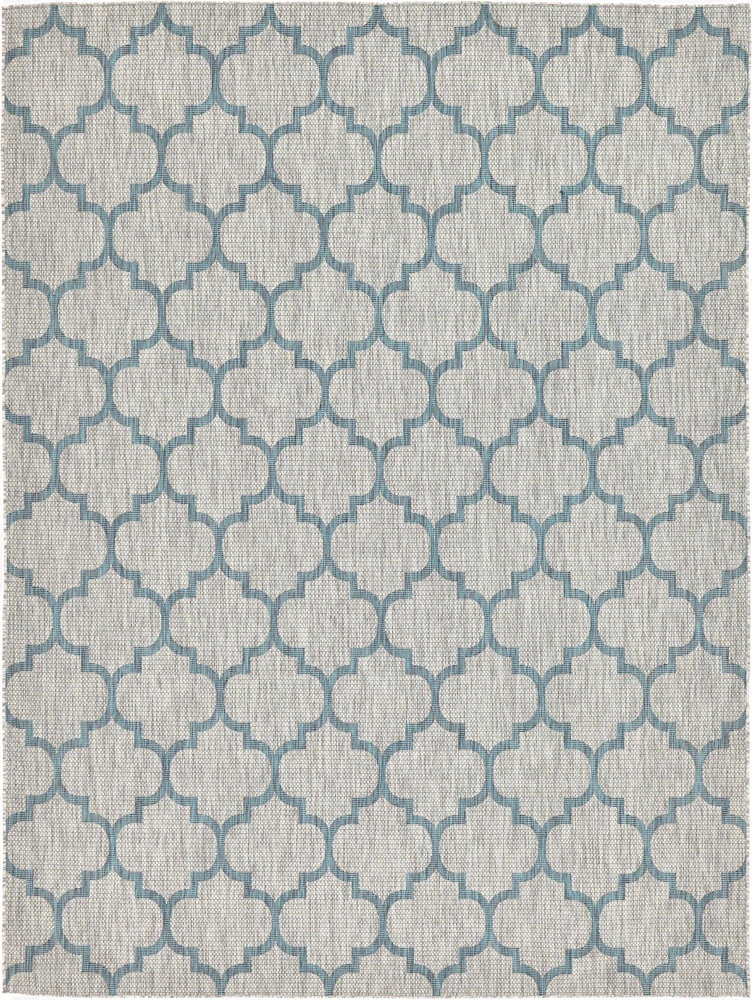 9' x 12' Washable Lattice Indoor / Outdoor Rug