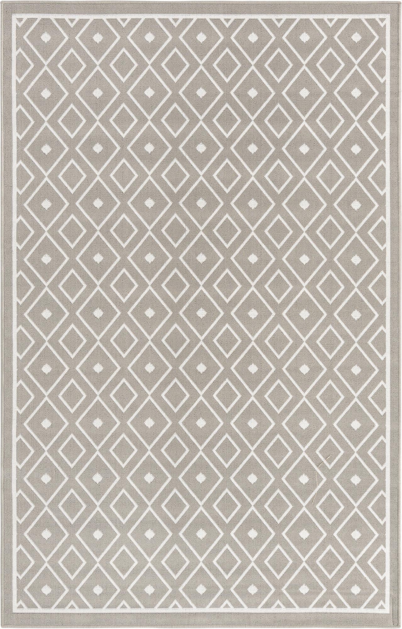5' 3 x 8' Washable Lattice Indoor / Outdoor Rug