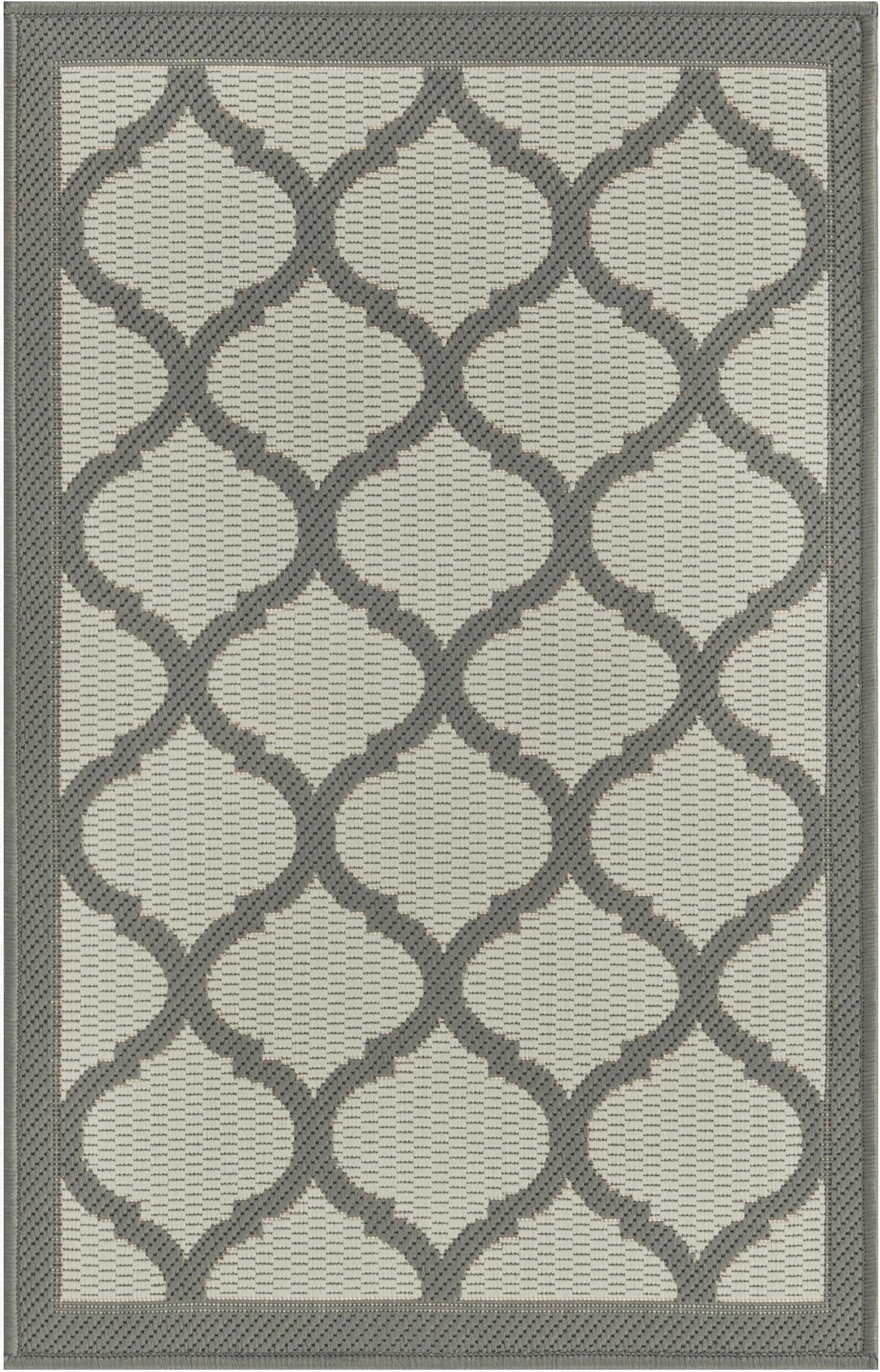2' x 3' Washable Lattice Indoor / Outdoor Rug